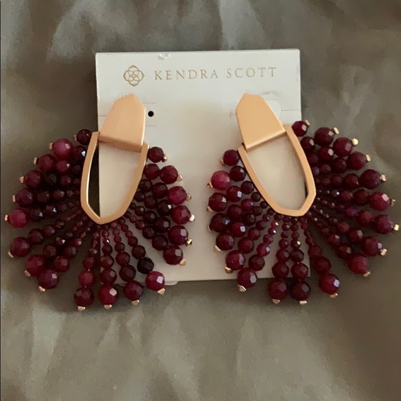 Kendra Scott Diane beaded rose gold earrin… - Picture 6 of 6